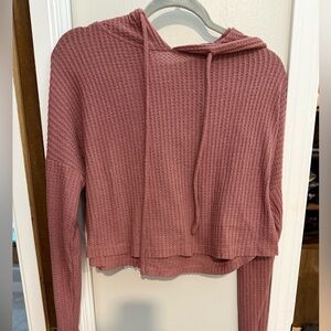 Dusty Rose Waffle Knit Top